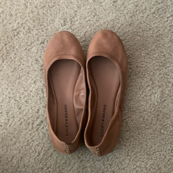Lucky Brand Emmie cognac ballet flat size 7.5 - Picture 2 of 5